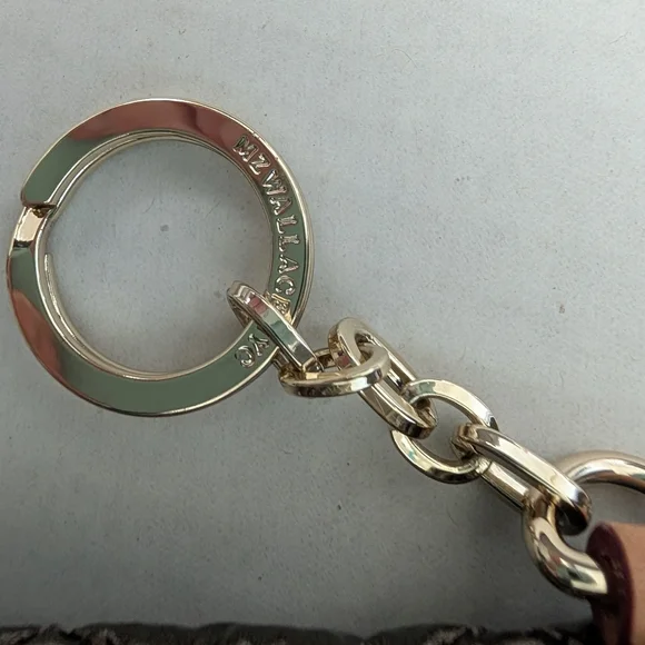 MZ Wallace Flat Metro Key Pouch Metallic Bronze - Picture 2 of 8